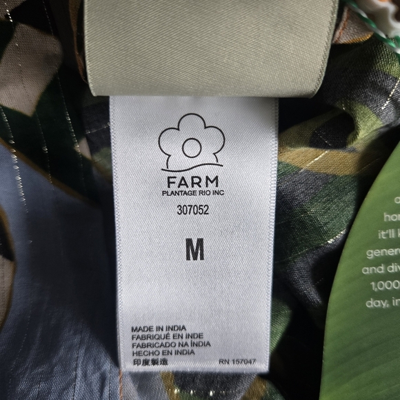 New Farm Rio Striped Bananas Swim Beach Pool Cover-Up Dress Medium NWT - Picture 9 of 11